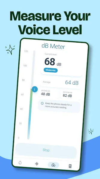 DrySpeaker ambient sound-level meter