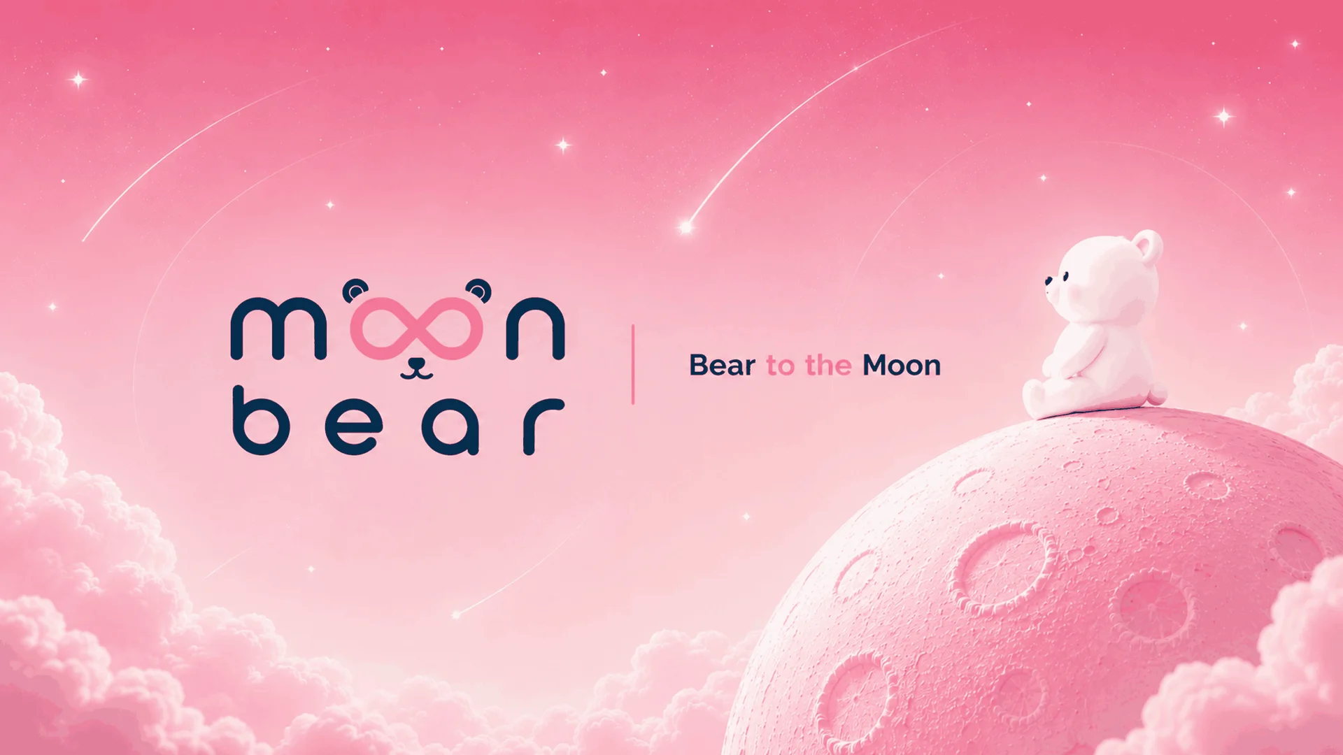 MoonBearLabs bear mascot beneath a pink moon